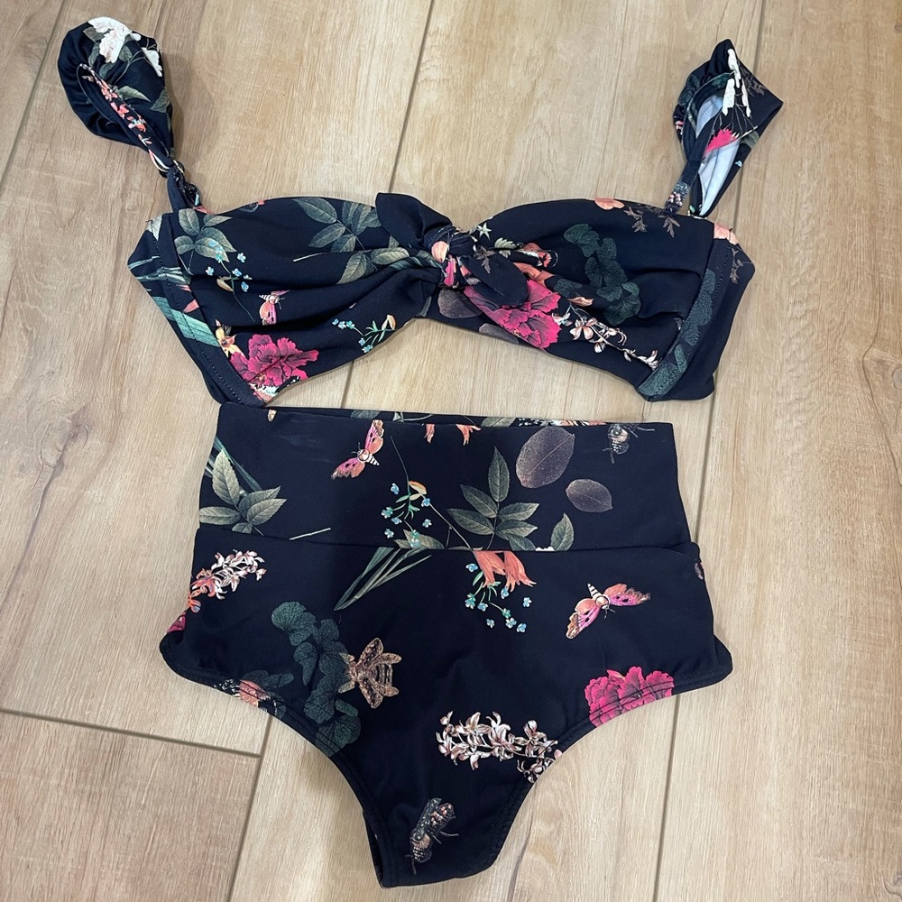 Montce Swim Cabana Top x Bikini Set Emma Floral